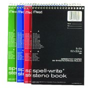 Mead 6 in. W X 9 in. L Wide Ruled Spiral Steno Book 43080